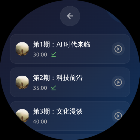 节目列表